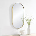 RENWIL ALEAH OVAL WALL MIRROR YELLOW - Mirrors