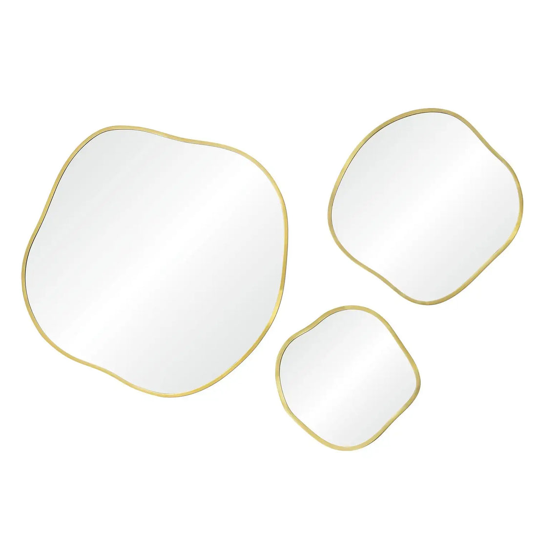 RENWIL NUCLEUS 36/24/ IRREGULAR WALL MIRROR YELLOW - Mirrors