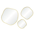 RENWIL NUCLEUS 36/24/ IRREGULAR WALL MIRROR YELLOW - Mirrors