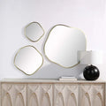 RENWIL NUCLEUS 36/24/ IRREGULAR WALL MIRROR YELLOW - Mirrors