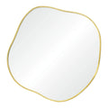 RENWIL NUCLEUS 36/24/ IRREGULAR WALL MIRROR YELLOW - Mirrors