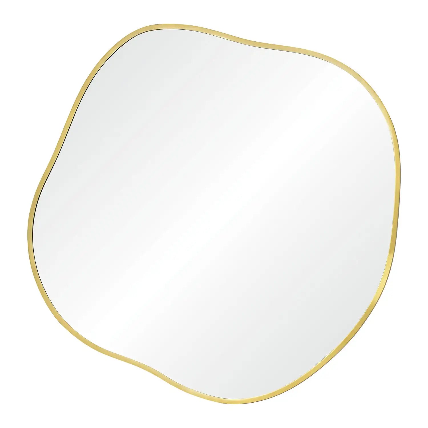 RENWIL NUCLEUS 36/24/ IRREGULAR WALL MIRROR YELLOW - Mirrors