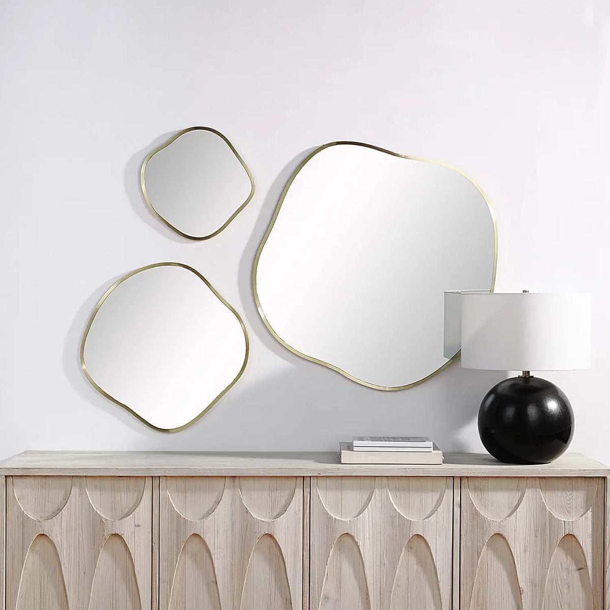 RENWIL Nucleus 36/24/ Irregular Wall Mirror Yellow - Mirrors