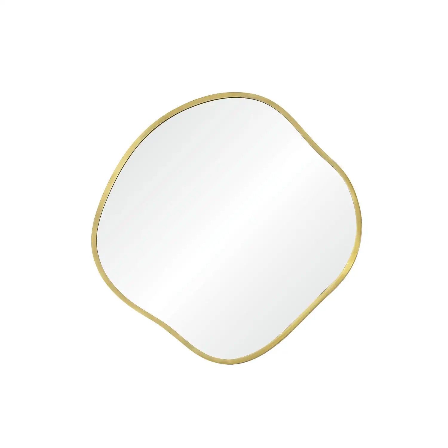 RENWIL NUCLEUS 36/24/ IRREGULAR WALL MIRROR YELLOW - Mirrors