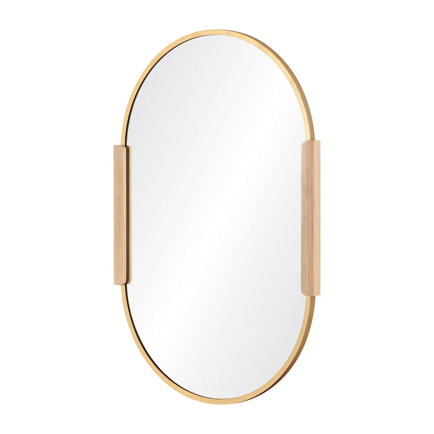 RENWIL KERIANNE OVAL WALL MIRROR YELLOW - Mirrors