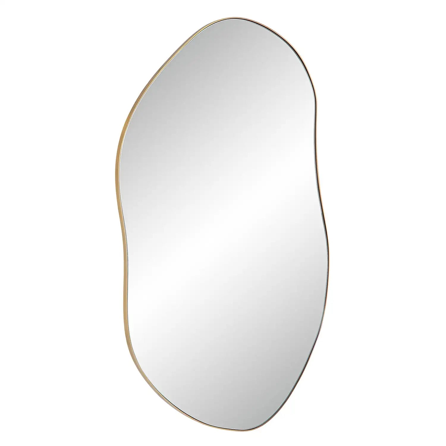 RENWIL NORIA IRREGULAR OVAL MIRROR BURNISHED - Mirrors