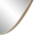 RENWIL NORIA IRREGULAR OVAL MIRROR BURNISHED - Mirrors