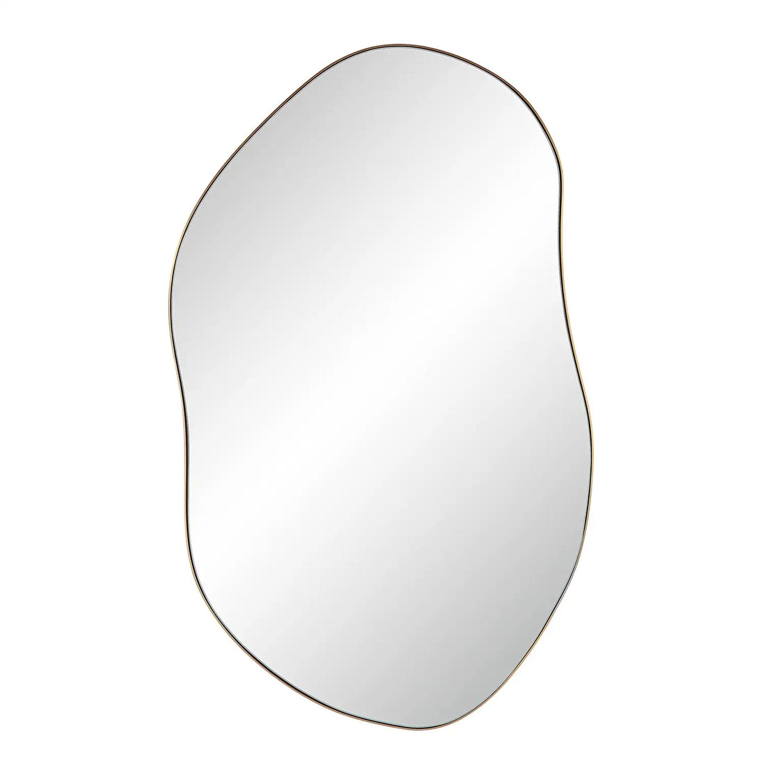RENWIL NORIA IRREGULAR OVAL MIRROR BURNISHED - Mirrors