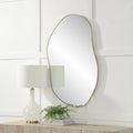 RENWIL NORIA IRREGULAR OVAL MIRROR BURNISHED - Mirrors