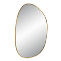 RENWIL CAMONA IRREGULAR OVAL MIRROR SATIN - Mirrors