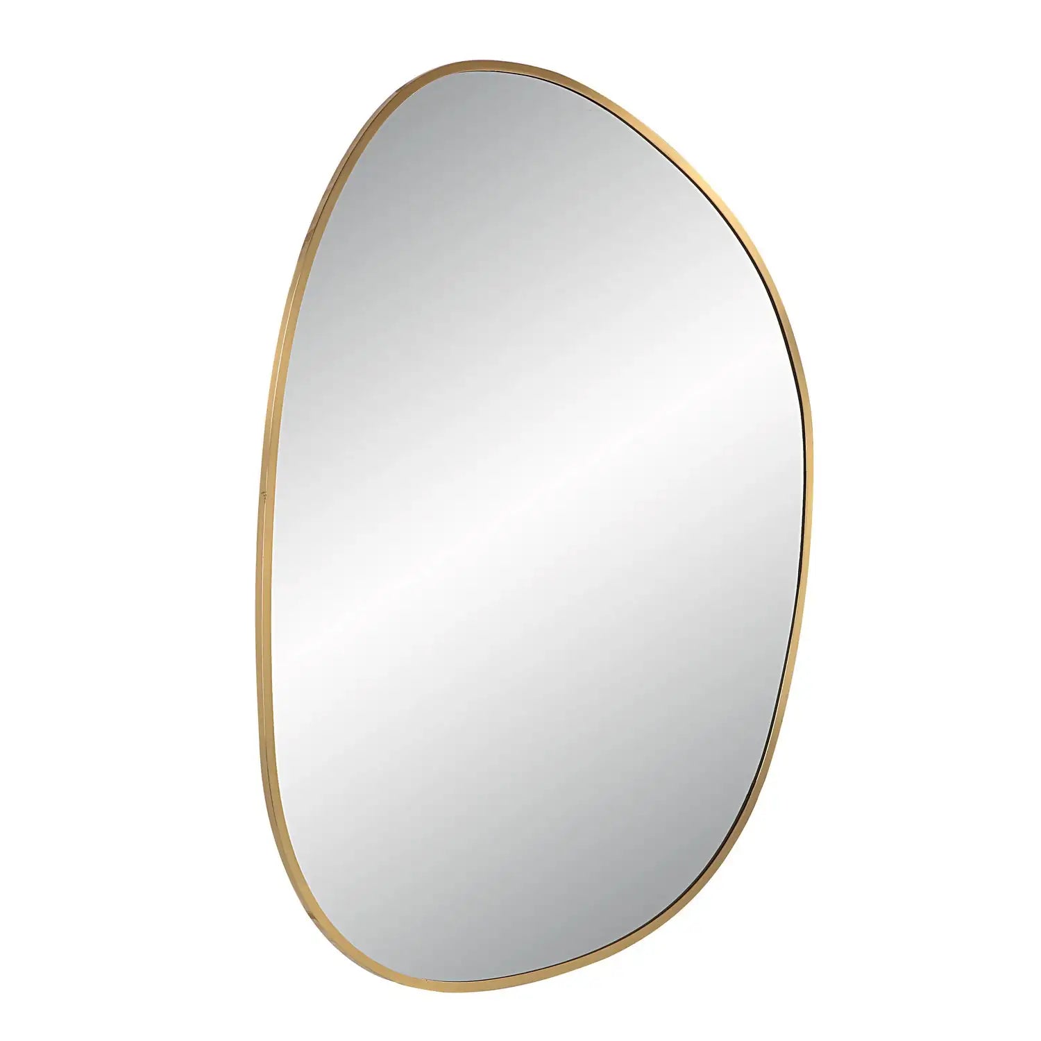 RENWIL CAMONA IRREGULAR OVAL MIRROR SATIN - Mirrors