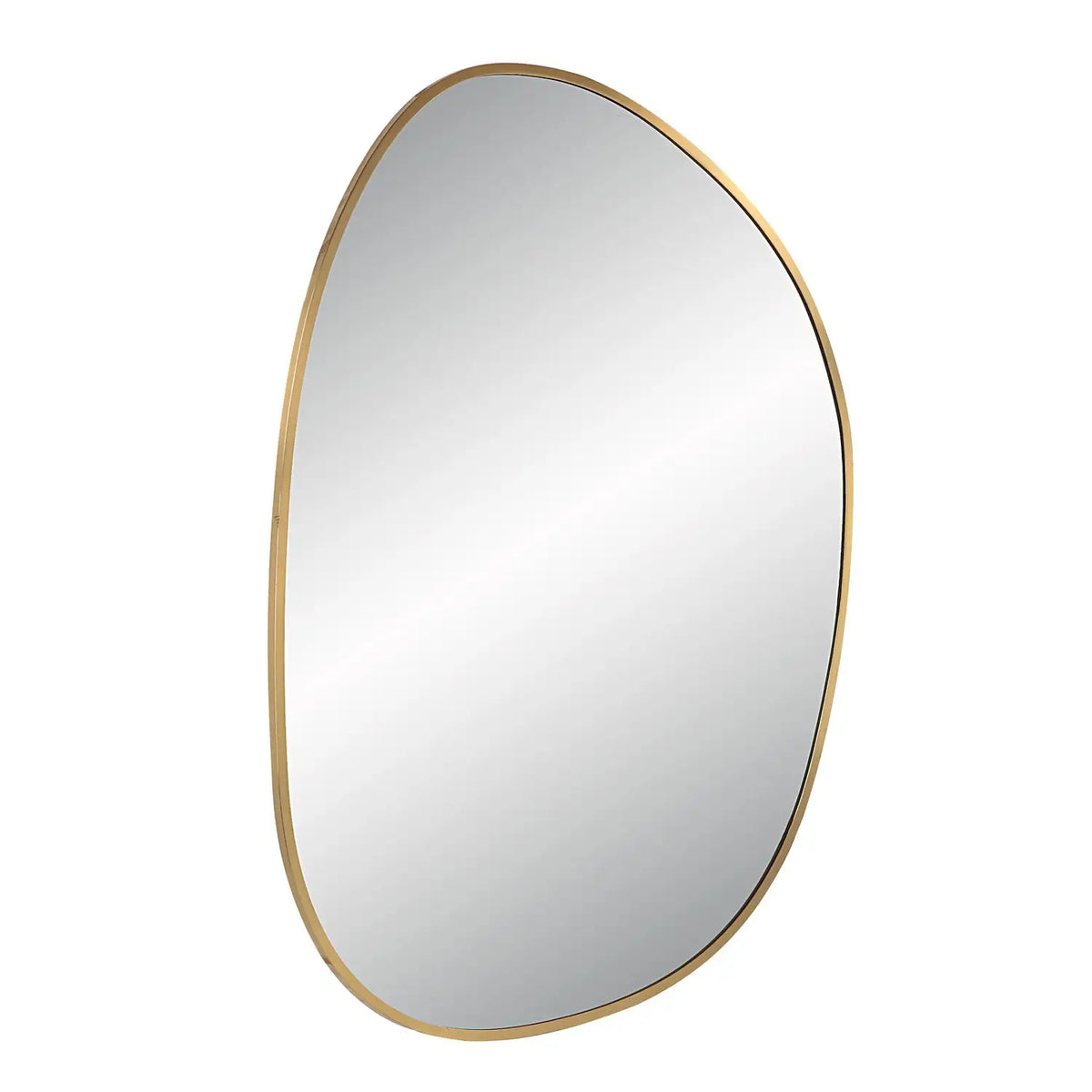 RENWIL Camona Irregular Oval Mirror Satin - Mirrors