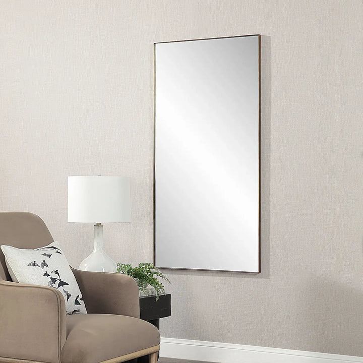 RENWIL MARIGOLD MIRROR ANTIQUE BRUSHED - Mirrors
