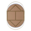 RENWIL ECRU PILL OVAL MIRROR SATIN - Mirrors