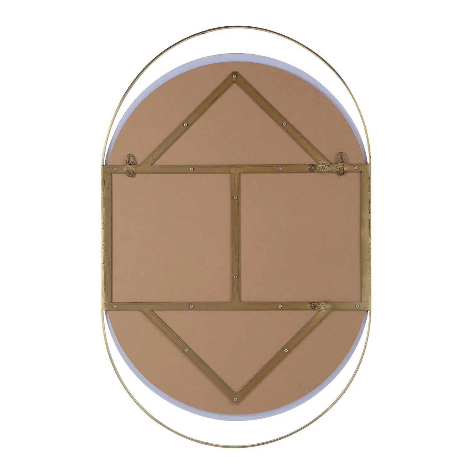 RENWIL ECRU PILL OVAL MIRROR SATIN - Mirrors