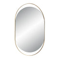RENWIL ECRU PILL OVAL MIRROR SATIN - Mirrors