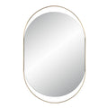 RENWIL ECRU PILL OVAL MIRROR SATIN - Mirrors