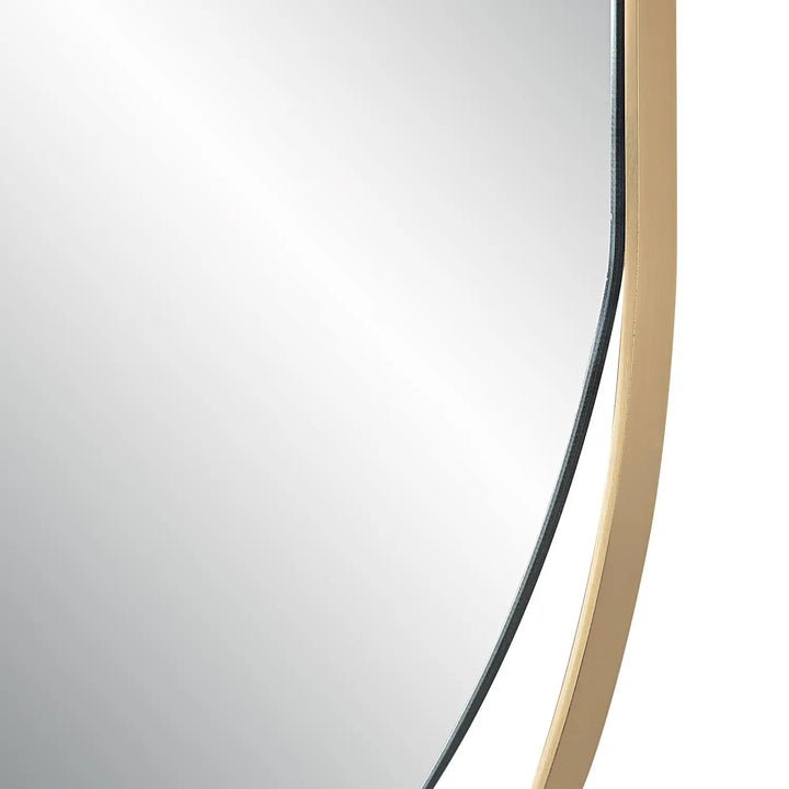 RENWIL ECRU PILL OVAL MIRROR SATIN - Mirrors