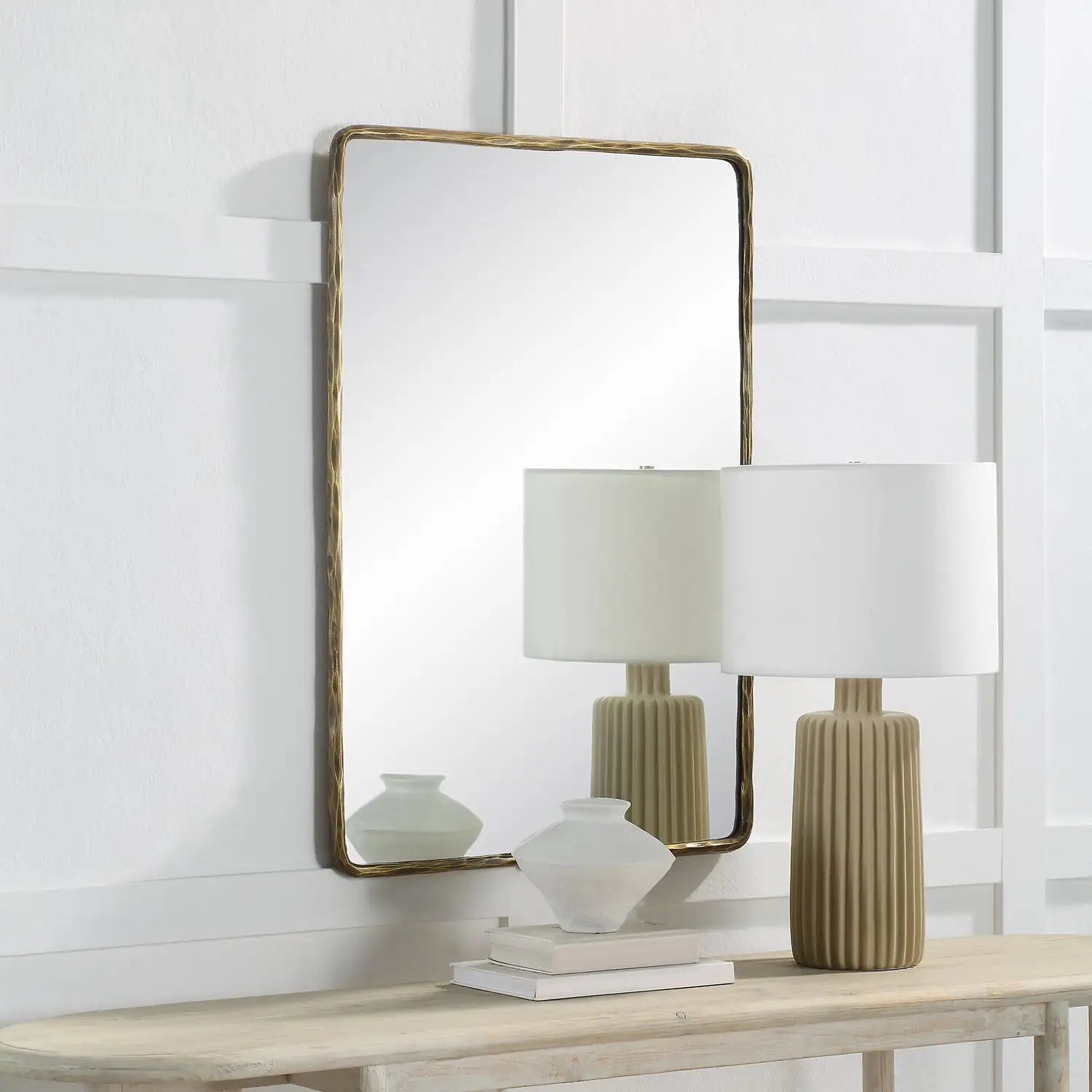 RENWIL RECTANGLE WALL MIRROR YELLOW - Mirrors