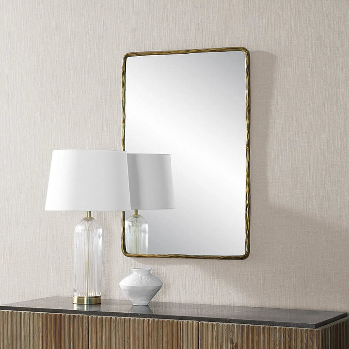 RENWIL RECTANGLE WALL MIRROR YELLOW - Mirrors