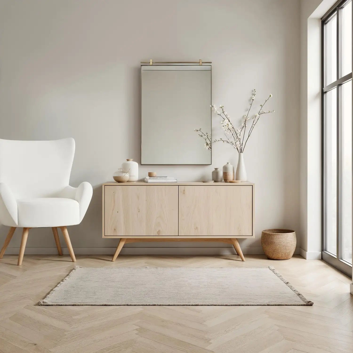 RENWIL NEEM WALL MIRROR YELLOW - Mirrors