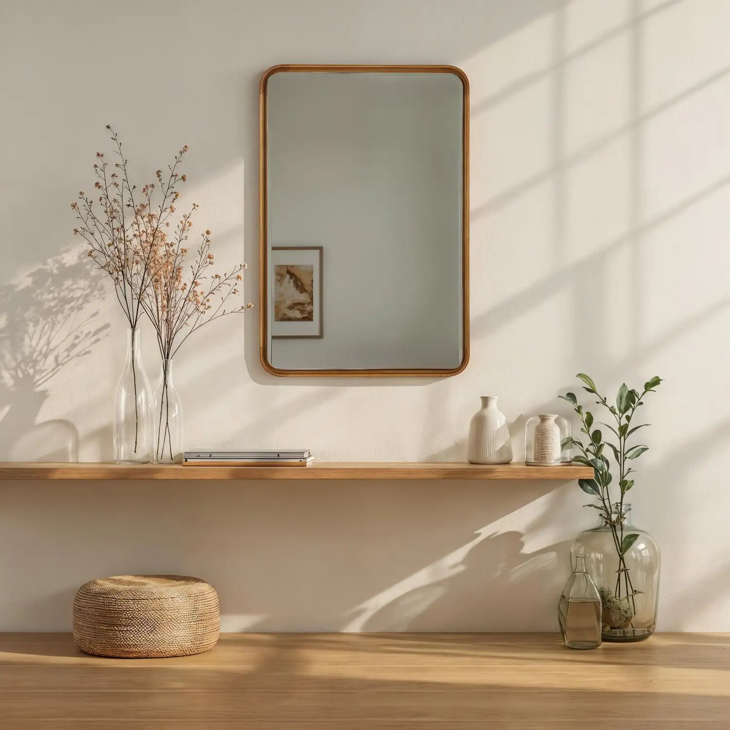 RENWIL TILLIE WALL MIRROR BEIGE - Mirrors