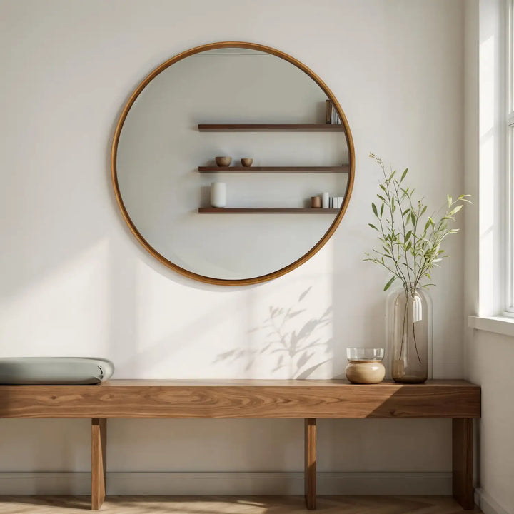 RENWIL CANNA WALL MIRROR BEIGE - Mirrors