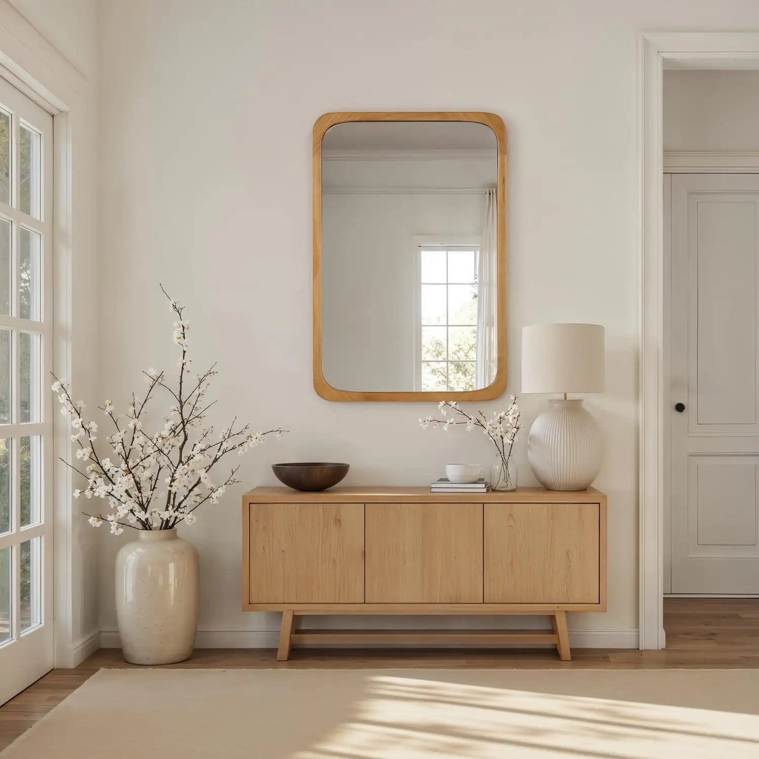 RENWIL SCISTO WALL MIRROR BEIGE - Mirrors