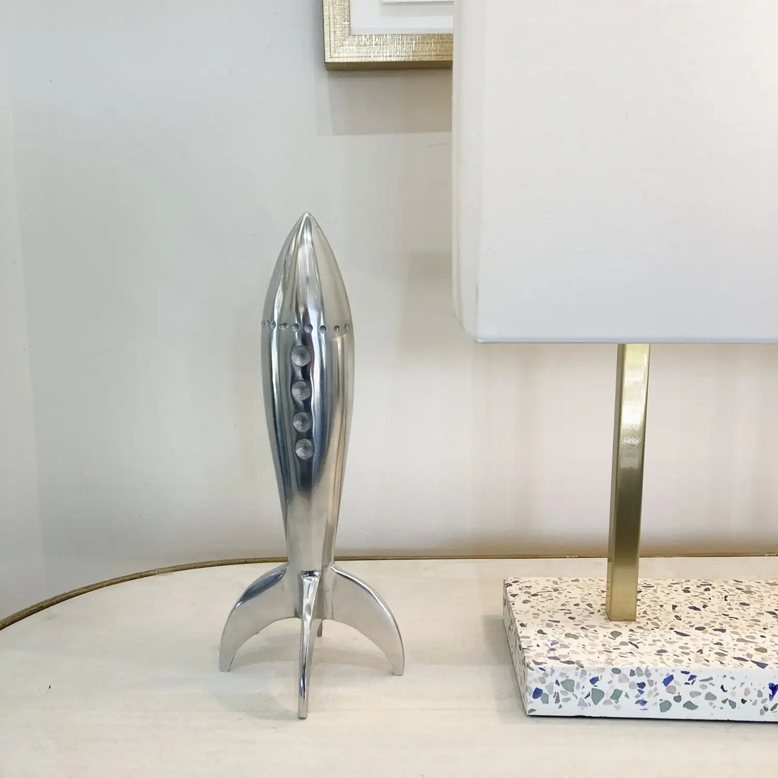RENWIL RUSH INDOOR ALUMINUM STATUE POLISHED - Decorative Accents