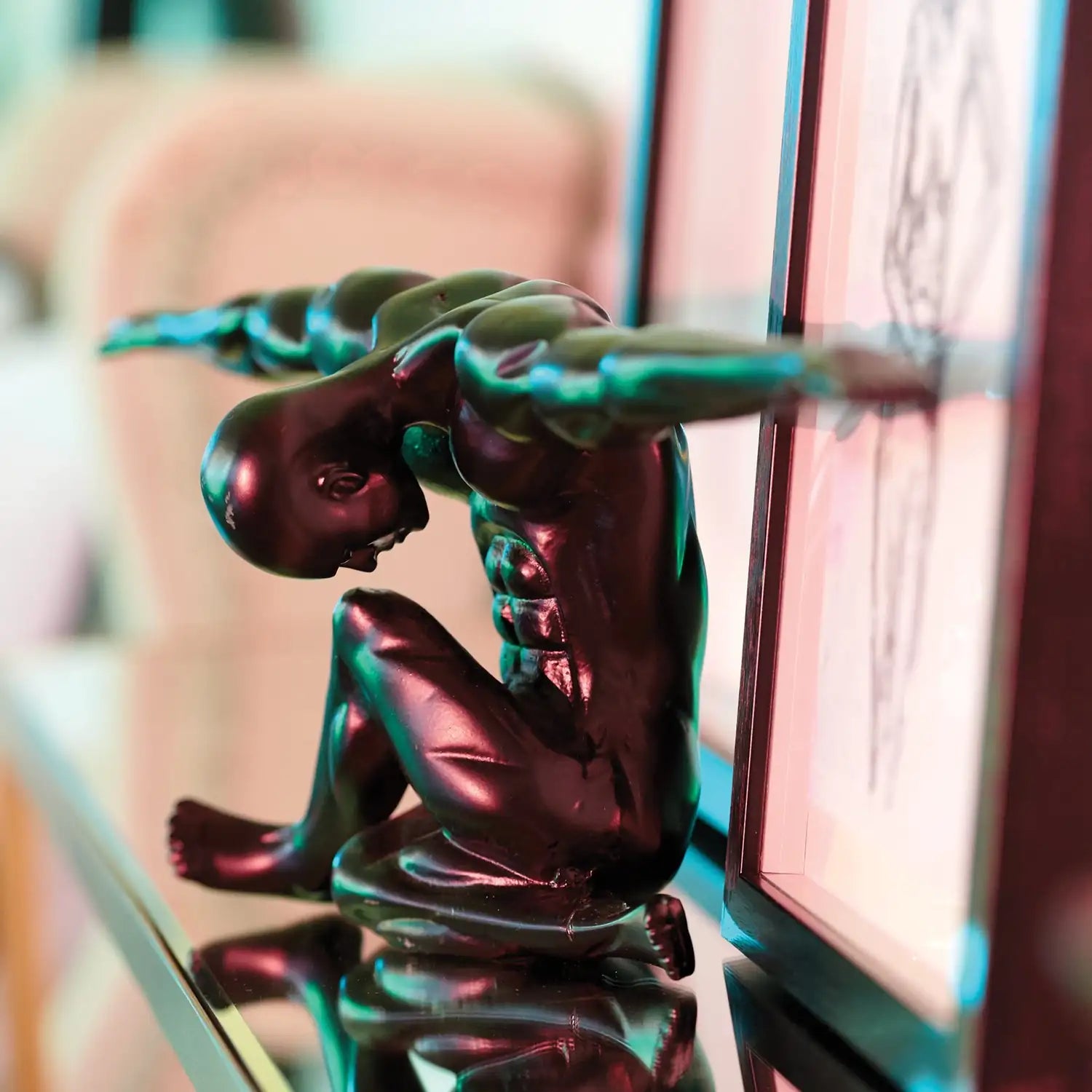 RENWIL MORTAL INDOOR ALUMINUM STATUE MATTE - Decorative Accents