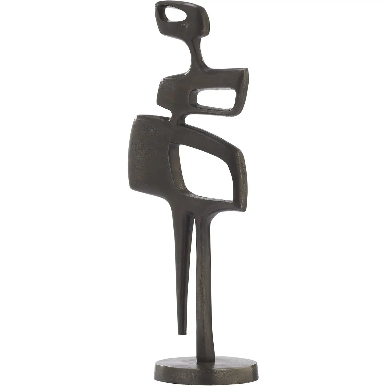 RENWIL PACINO INDOOR ALUMINUM STATUE ANTIQUE NICKEL - Decorative Accents
