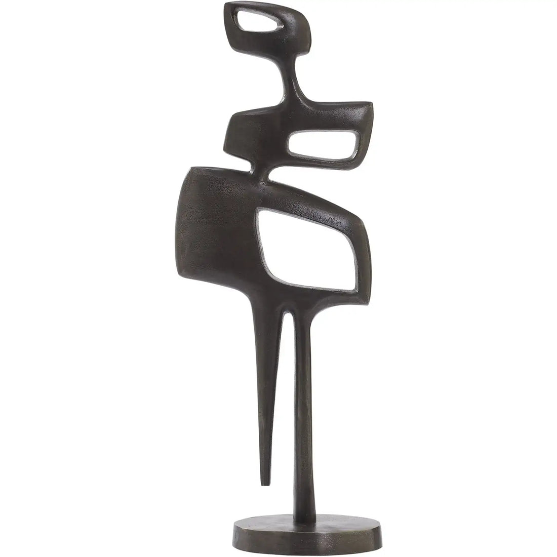 RENWIL PACINO INDOOR ALUMINUM STATUE ANTIQUE NICKEL - Decorative Accents