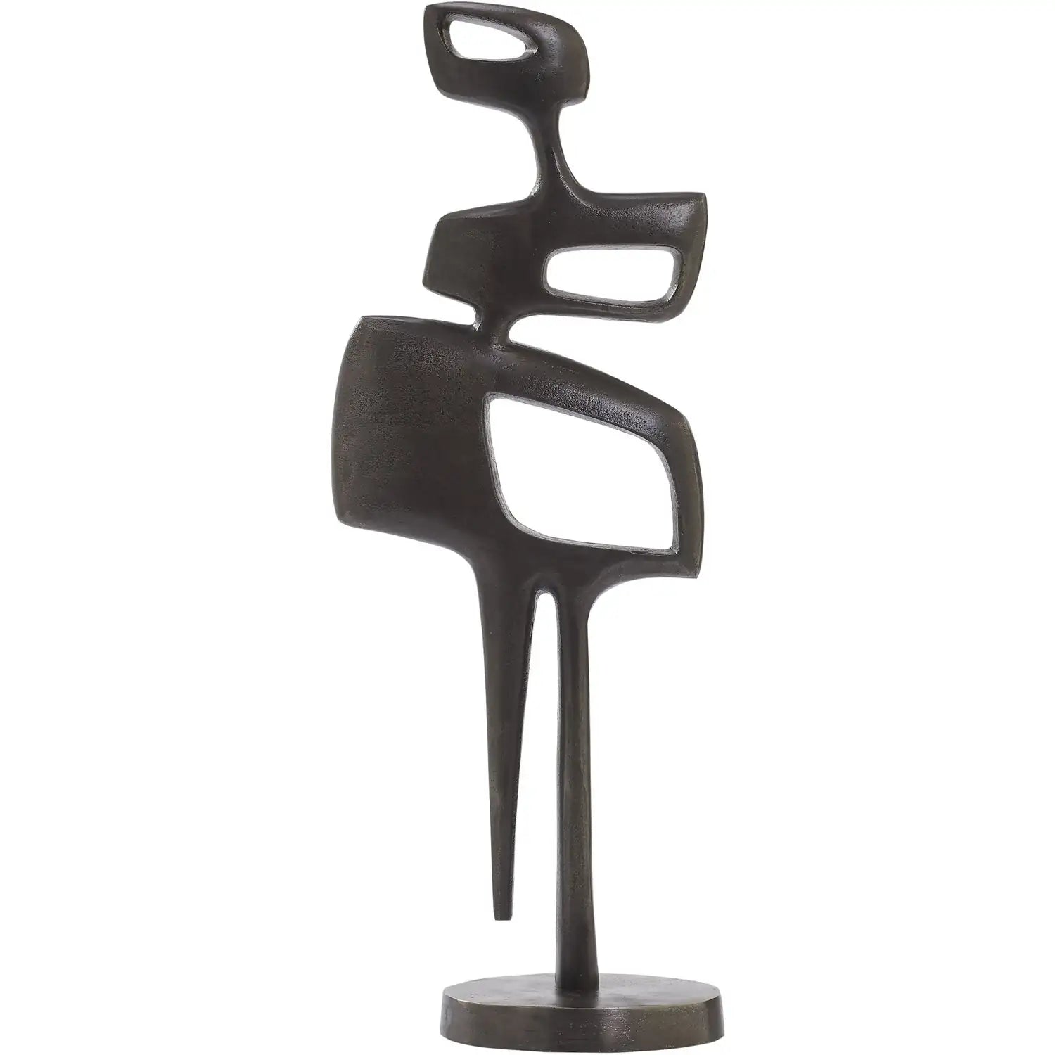 RENWIL PACINO INDOOR ALUMINUM STATUE ANTIQUE NICKEL - Decorative Accents
