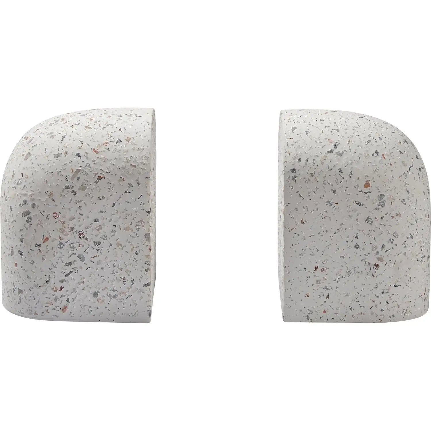 RENWIL BRUNO INDOOR TERRAZZO BOOKENDS SPECKLED - Decorative Accents