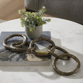RENWIL QUAI INDOOR CAST ALUMINUM TABLE TOP ACCESSORY ANTIQUE - Decorative Accents