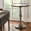 RENWIL ROMINA INDOOR ALUMINUM TABLE ANTIQUE - Side