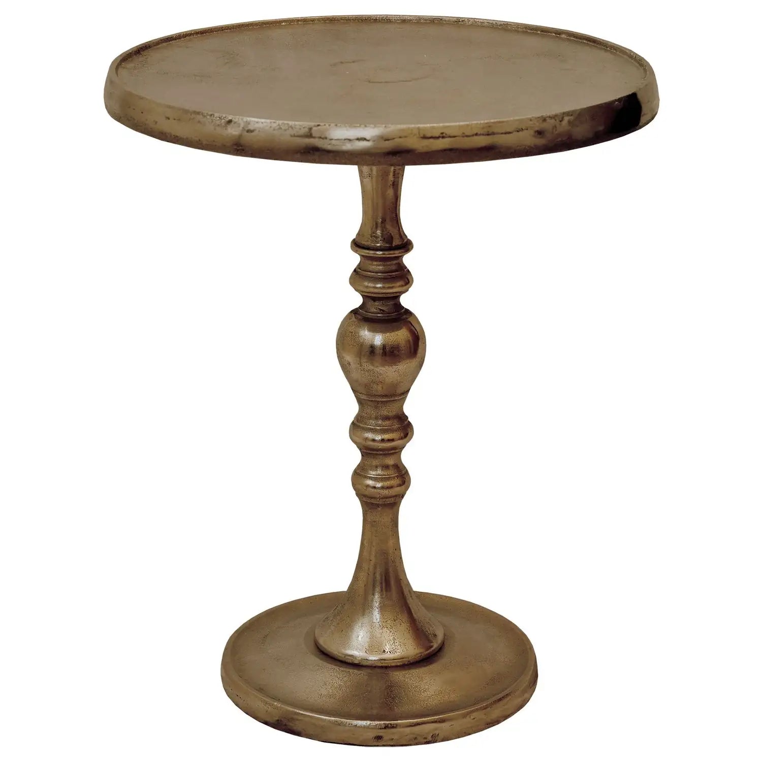 RENWIL ROMINA INDOOR ALUMINUM TABLE ANTIQUE - Side