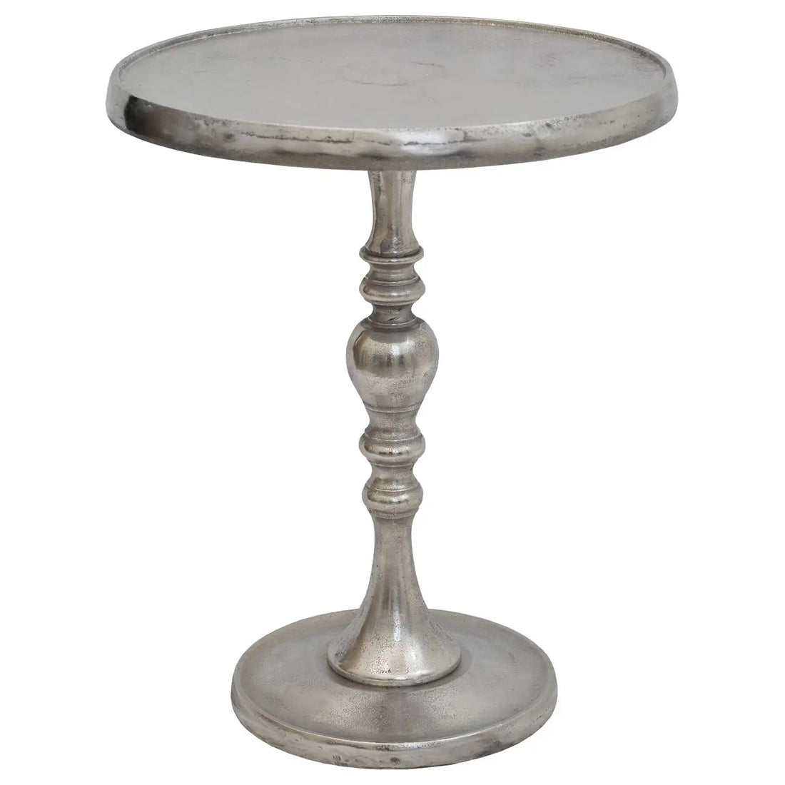 RENWIL ROMINA INDOOR ALUMINUM TABLE NICKEL - Side