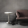 RENWIL ROMINA INDOOR ALUMINUM TABLE NICKEL - Side