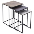 RENWIL THREEFOLD INDOOR ALUMINUM TABLE ANTIQUE - Side