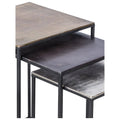 RENWIL THREEFOLD INDOOR ALUMINUM TABLE ANTIQUE - Side