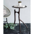 RENWIL MAADI INDOOR ALUMINUM TABLE - Side