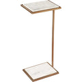 RENWIL DELMA INDOOR STEEL TABLE - Side
