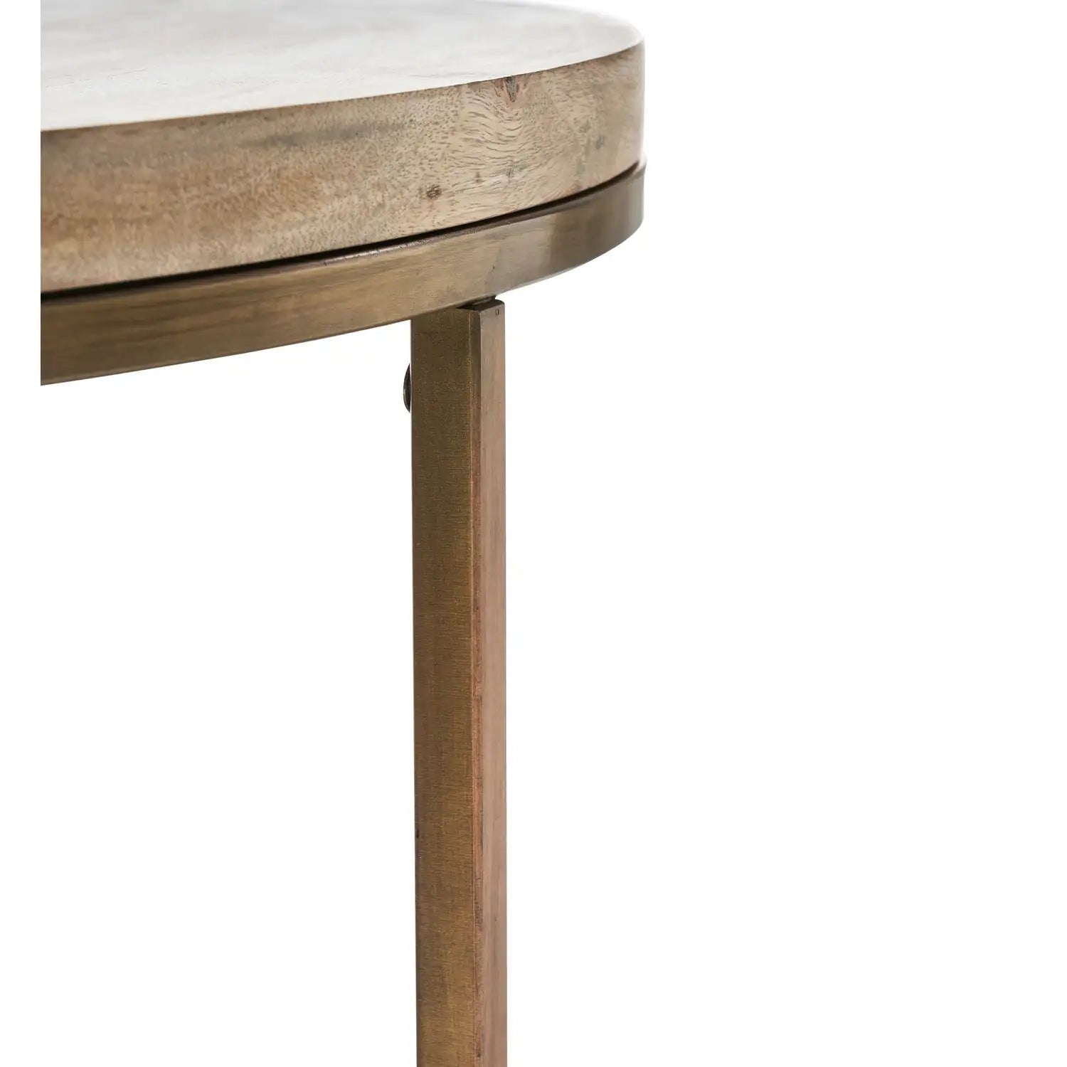 RENWIL LIANA INDOOR MANGO WOOD TABLE ANTIQUE - Side