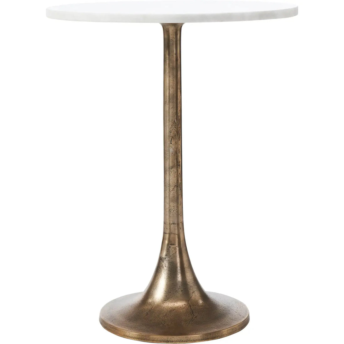 RENWIL AMALYA INDOOR ALUMINUM TABLE ANTIQUE - Side