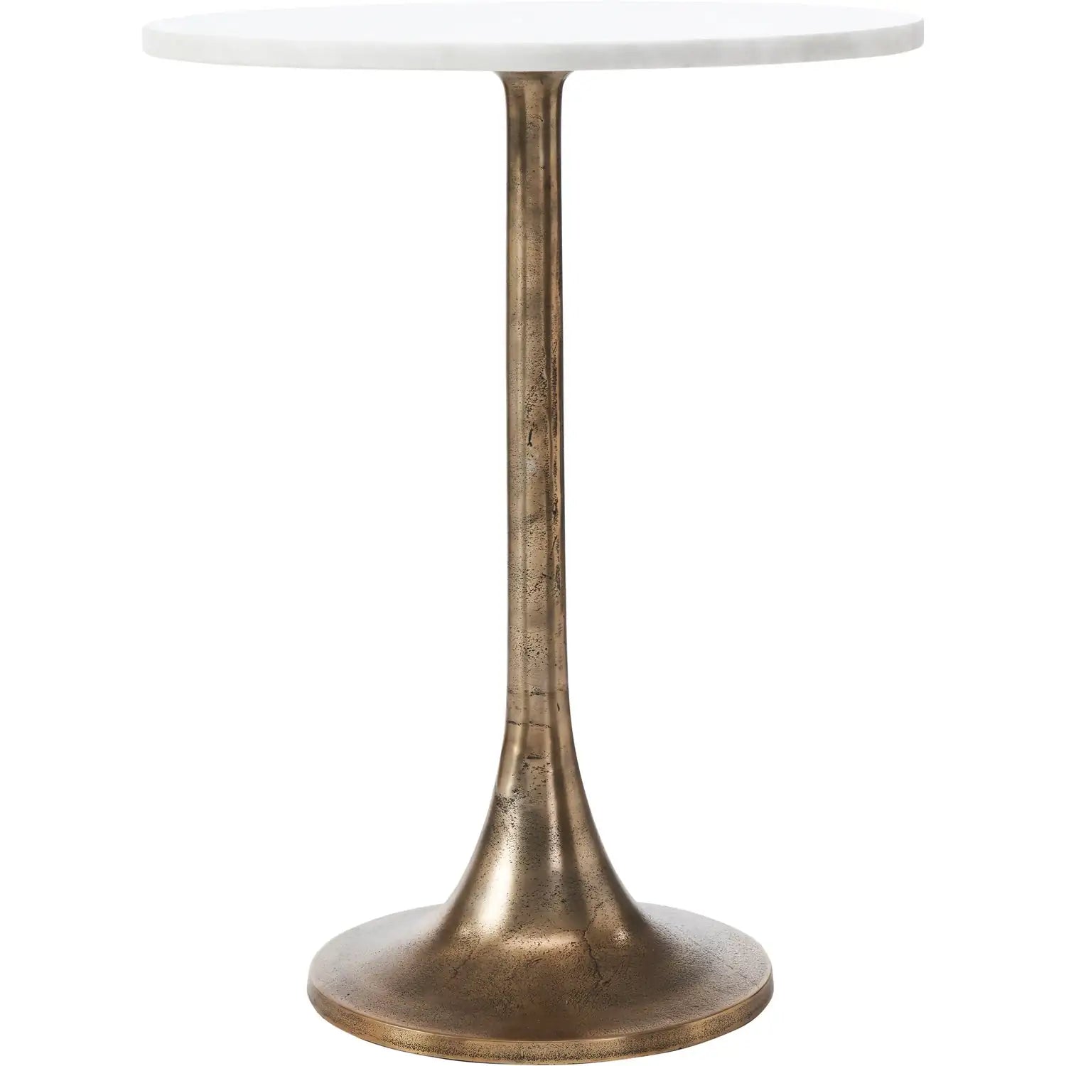 RENWIL AMALYA INDOOR ALUMINUM TABLE ANTIQUE - Side