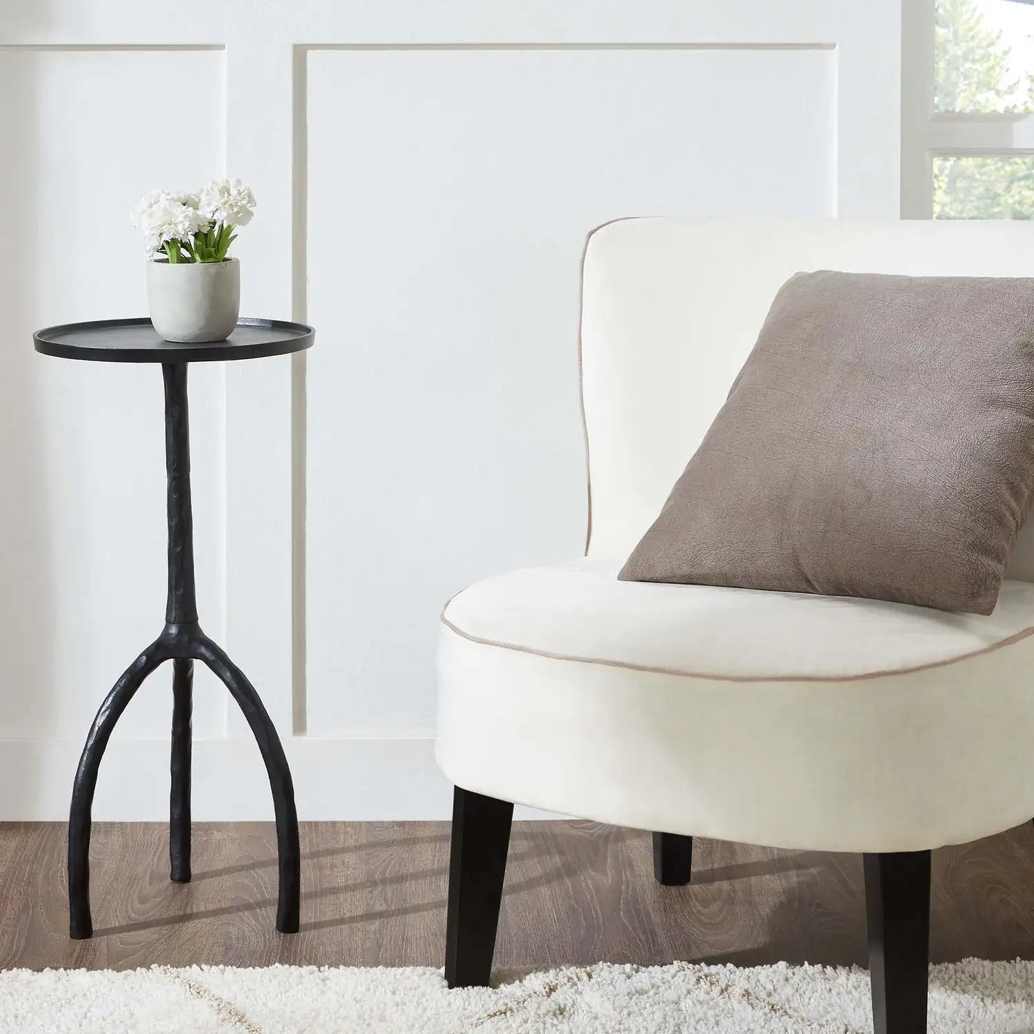 RENWIL KONSTA INDOOR ALUMINUM TABLE MATTE - Side