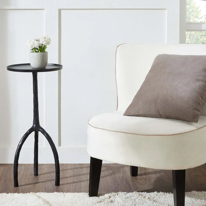 RENWIL KONSTA INDOOR ALUMINUM TABLE MATTE - Side