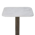 RENWIL ALLARD INDOOR CAST ALUMINUM SIDE TABLE ANTIQUE - Side