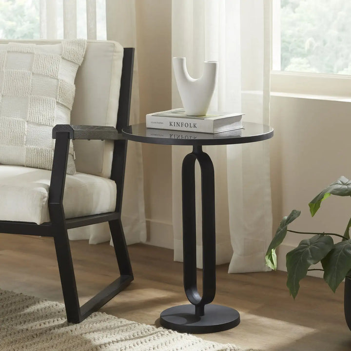 RENWIL ERYX INDOOR CAST ALUMINUM SIDE TABLE MATTE - Side